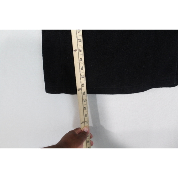 Eddie Bauer Men Black Fleece Vest Mock Neck Full Zip - Picture 5 of 7